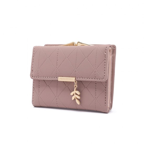 2025 New Short Women's Small Fresh Foldable Multifunctional Wallet with Diamond Plaid Full PU Leather Student Coin Purse 2025 New Short Women's Small Fresh Foldable Multifunctional Wallet with Diamond Plaid Full PU Leather Student Coin Purse