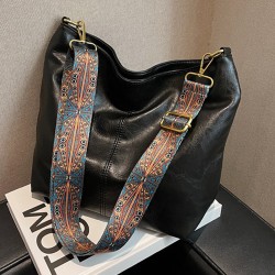 Ethnic style backpack, new style, double-layer zipper, casual and personalized straw backpack for women