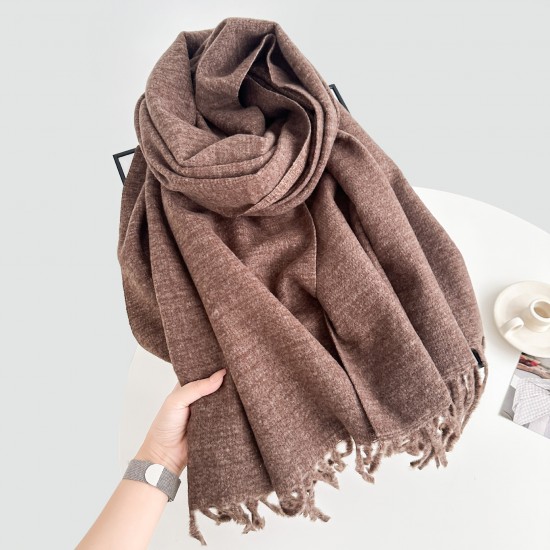 20 25 new solid-color scarves, winter shawls for couples, dual-use, warm, long, thickened tassel scarves, now in stock. 20 25 new solid-color scarves, winter shawls for couples, dual-use, warm, long, thickened tassel scarves, now in stock.
