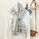 Versatile, simple and elegant, artistic geometric circle print scarf, women's casual wear Casual contrasting color travel shawls Versatile, simple and elegant, artistic geometric circle print scarf, women's casual wear Casual contrasting color travel shawls