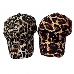 Cross-border new leopard print beanie for autumn and winter. Fashionable and versatile baseball caps for men and women, outdoor sun protection, sun visors, and trendy peaked caps.