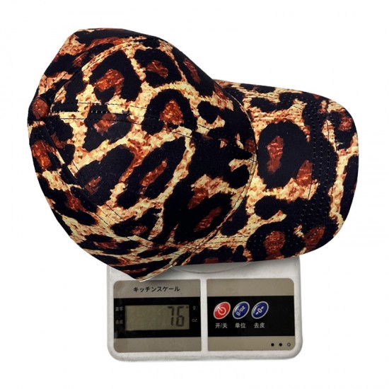 Cross-border new leopard print beanie for autumn and winter. Fashionable and versatile baseball caps for men and women, outdoor sun protection, sun visors, and trendy peaked caps.