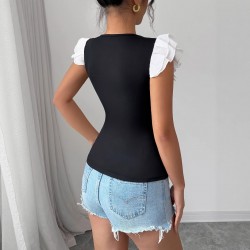 2025 Summer New Bow Dress Women's Elegant Square Neck Waist-Fitting Sexy Sleeveless Mini Skirt