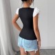 2025 Summer New Bow Dress Women's Elegant Square Neck Waist-Fitting Sexy Sleeveless Mini Skirt