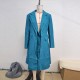 Fashionable casual lapel, solid color, pocket button, long-sleeved top, two-piece women's clothing wholesale. Fashionable casual lapel, solid color, pocket button, long-sleeved top, two-piece women's clothing wholesale.