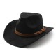 Amazon's new European and American style woolen hats, suede, and couple's woolen western cowboy hats.