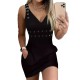 New Spring 2025 European and American Cross-Border Sexy Slipper V-Neck, Fashionable Studded Hottie Party Dress, Slipper Dress for Women