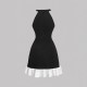 European and American cross-border 2025 new chiffon, fringe-trimmed, inner-layer, sexy, see-through T-shirt, long-sleeved base top for women European and American cross-border 2025 new chiffon, fringe-trimmed, inner-layer, sexy, see-through T-shirt, long-sleeved base top for women