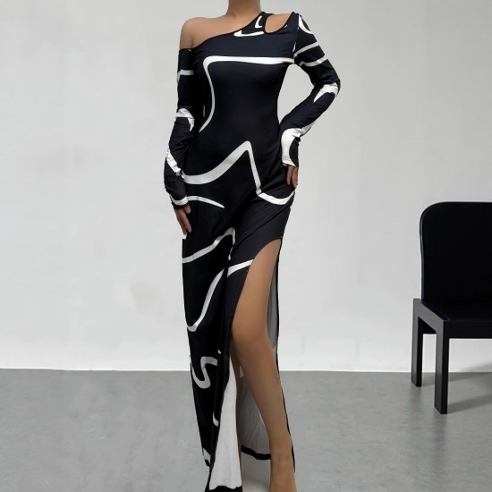European and American fashion: sexy midi skirts, elegant contrasting halter tops for summer, slimming and flattering.