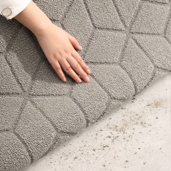 Solid-color entrance doormats, household entrance hallway absorbent, dirt-resistant, non-slip mats.