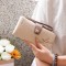 Lianbu New 2025 Wallet for Women, Long Multifunctional Large Capacity Clutch with Printed Buckle and Folding Zipper