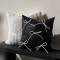 Black and white bow wabi-sabi modern minimalist luxury pillow, influencer homestay bedroom cushion, bay window sofa cushion cover