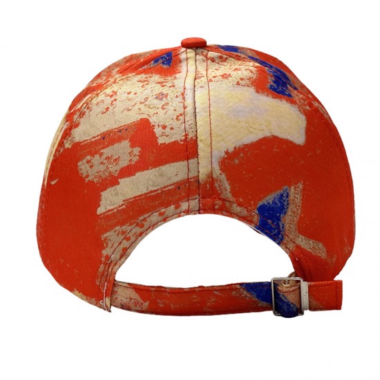 Cross-border new curved-brim peaked cap, a printed sun protection hat for women, a colorful graffiti baseball cap for Europe and America.