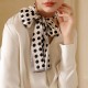 Women's Long Silk Scarf, 2025 Spring New Polka Dot Print Bag Bandage and Hairband, Wholesale