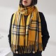 New autumn and winter warm shawls for women, Japanese and Korean sweet faux cashmere scarves, mid-length plaid scarves for wholesale.