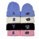New Cross-Border Stitch Embroidered Knitted Hat, Autumn/Winter Outdoor Warm Men's and Women's Cartoon Anime Beanie