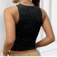 2025 spring and summer new sexy, body-hugging dresses, European and American slim-fitting, backless, slimming bow vest skirts
