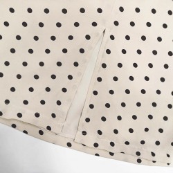 European and American summer hot-selling polka-dot midi skirt for women, cross-border trade, elegant apricot-colored slimming slit commuter skirt European and American summer hot-selling polka-dot midi skirt for women, cross-border trade, elegant apricot-colored slimming slit commuter skirt