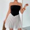 French bow evening gown for women, summer European and American style, sexy, socialite backless tube top dress