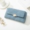 2023 Popular Women's Long Wallet, Korean-Style Zipper Clasp, Large-Capacity Printed Wallet