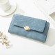 2023 Popular Women's Long Wallet, Korean-Style Zipper Clasp, Large-Capacity Printed Wallet