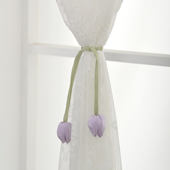 Handmade tulip curtain buckles, fresh and sweet flower buds, handicraft decorations, cross-border dropshipping