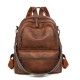 2025 New Trendy Women's Backpack, Korean Style, Versatile, Fashionable, Soft Leather, Small Backpack, Large Capacity, Student Backpack