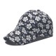Cross-border pure cotton personalized small floral print baseball hats, versatile outdoor tie-dye hats