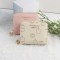 Lianbu Korean-style short Women's wallet, small, fresh, two-fold, buckle, zippered, printed wallet, student coin purse.