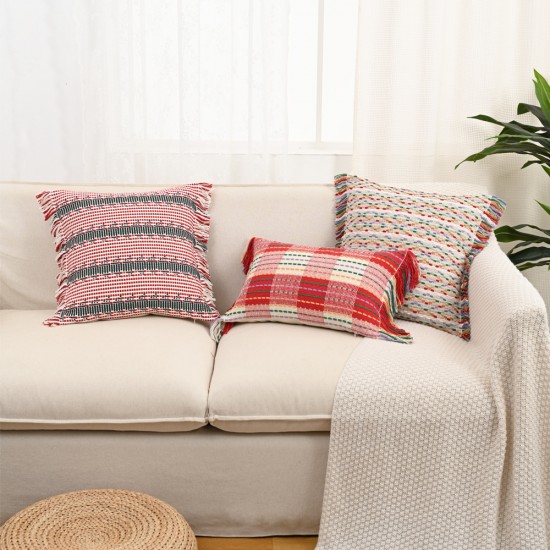 Cross-border yarn-dyed Christmas pillows, living room sofa, bed cushions, bedroom bay window cushions, and pillowcases Cross-border yarn-dyed Christmas pillows, living room sofa, bed cushions, bedroom bay window cushions, and pillowcases