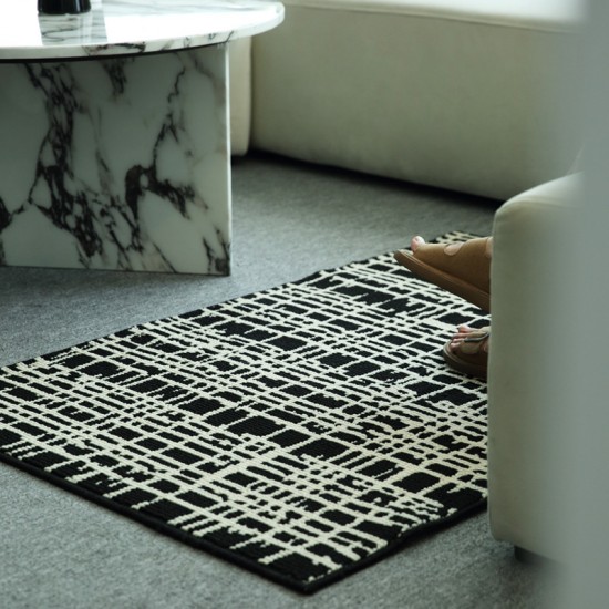 Cross-border, simple, thickened, absorbent bathroom mats, flocked, non-slip, for household use, for entrance hallways. Cross-border, simple, thickened, absorbent bathroom mats, flocked, non-slip, for household use, for entrance hallways.