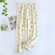 Women's summer nightgown, pure cotton gauze kimono, spring and autumn thin Japanese-style loungewear, bathrobe, pajamas, steam bath.