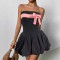 Niche Design 3D Floral Patchwork Dress, 2025 Fashionable New Sleeveless Tank Top and Short Skirt Wholesale