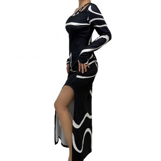 European and American fashion: sexy midi skirts, elegant contrasting halter tops for summer, slimming and flattering.