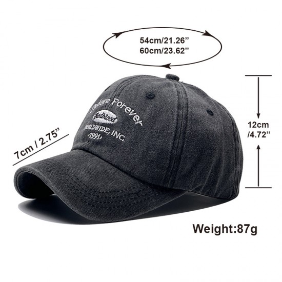Amazon's new lettered embroidered baseball hats, fashionable retro baseball hats for men, trendy outdoor sun hats for women