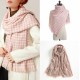 Houndstooth scarf for women, winter 2025 new plaid imitation cashmere scarf wholesale manufacturer, thickened shawl neckerchief for women
