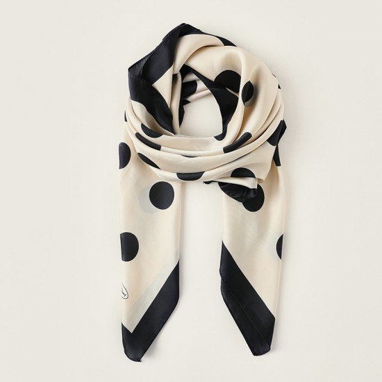 Dotted silk scarf for women, 2025 spring and summer new imitation silk scarf, Japanese and Korean sweet 90s square scarf print shawl wholesale. Dotted silk scarf for women, 2025 spring and summer new imitation silk scarf, Japanese and Korean sweet 90s square scarf print shawl wholesale.