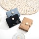 Prettyzys new women's short wallet, Korean-style printed zipper closure, student-style large-capacity wallet
