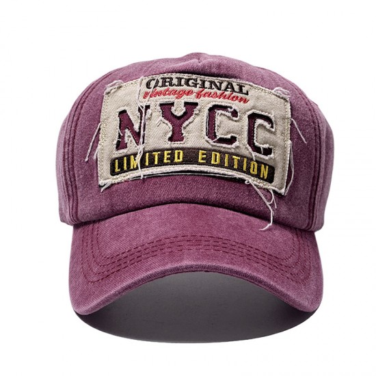 New Cross-border Washed and Distressed NYCC Baseball Cap, Outdoor Sports Baseball Cap, Four-season Sun Visor Cap New Cross-border Washed and Distressed NYCC Baseball Cap, Outdoor Sports Baseball Cap, Four-season Sun Visor Cap