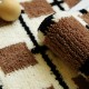Checkerboard absorbent bathroom floor mats, non-slip bathroom entrance mats, and flocked bedroom entrance floor mats.