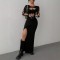 Printed round-neck casual sleeveless short skirt, 2025 summer European and American zippered bear print slimming waist dress