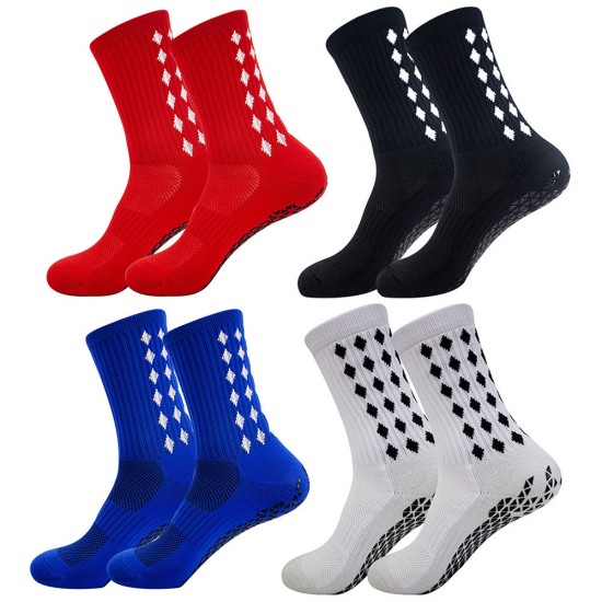 Adult adhesive-coated football socks with thickened towel soles for practical combat, sweat-wicking, breathable mid-length sports non-slip socks Adult adhesive-coated football socks with thickened towel soles for practical combat, sweat-wicking, breathable mid-length sports non-slip socks