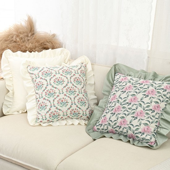 Cross-border ins St. Patrick's Day clover pillowcase, plush jacquard sofa cushion cover Cross-border ins St. Patrick's Day clover pillowcase, plush jacquard sofa cushion cover