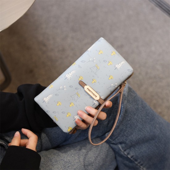 Factory-Supplied Wholesale Long Women's Wallets with Cute and Fresh Prints, Multifunctional Large Capacity Factory-Supplied Wholesale Long Women's Wallets with Cute and Fresh Prints, Multifunctional Large Capacity
