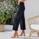 2025 autumn new European and American cross-border buttoned stretch jeans for women, high-waisted, stylish, and slimming washed straight-leg jeans.