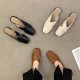 French block-heeled Mary Jane high heels for women, 2025 new hot-selling, pointed-toe, slim-fitting leather shoes, silver single shoes.
