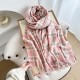 Gentle, luxurious plaid scarf for women in autumn and winter, with a dry rose pink faux cashmere tassel, wholesale. Gentle, luxurious plaid scarf for women in autumn and winter, with a dry rose pink faux cashmere tassel, wholesale.