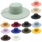 New cross-border autumn and winter woolen 9.5cm wide-brim jazz hat for men and women, with a convex and concave ring-shaped top hat