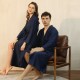 Summer Thin Absorbent Bathrobes for Women, Men's Plus-Size Waffle-Patterned Bathrobes for Hotels and Hot Springs