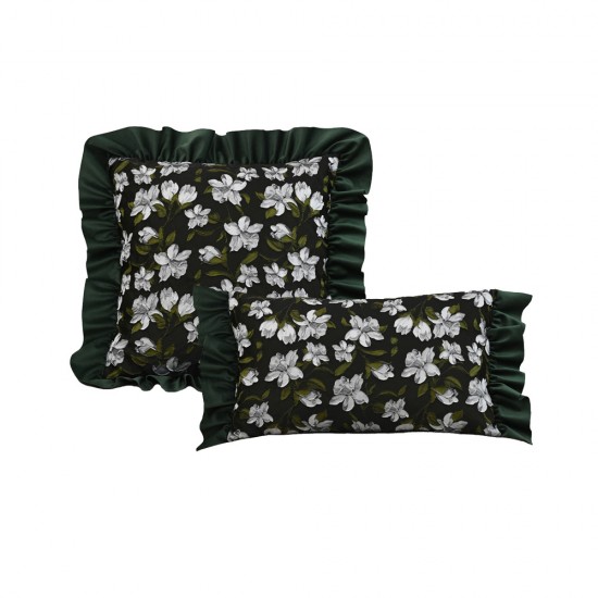Nordic luxurious lace throw pillows, INSIZE cotton and linen floral sofa cushion covers, classic and elegant 3D embroidery Nordic luxurious lace throw pillows, INSIZE cotton and linen floral sofa cushion covers, classic and elegant 3D embroidery